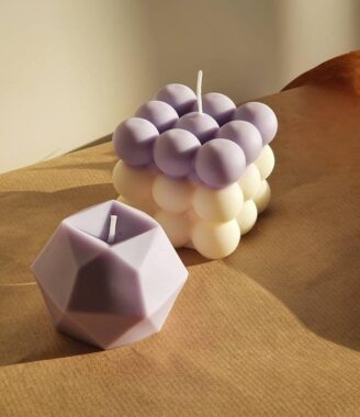 2Pack Big Bubble Dimond Candle