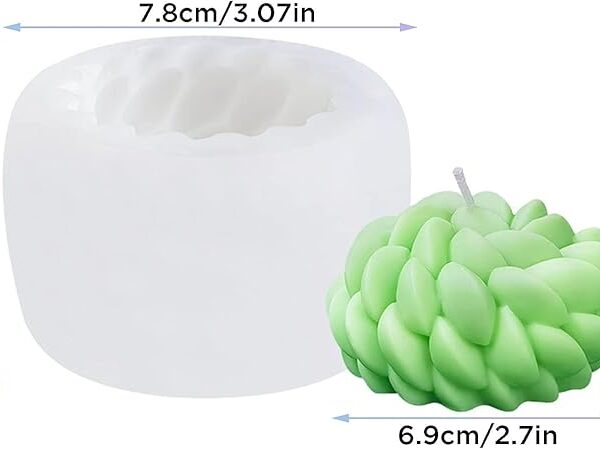 3D Round Flower Candle