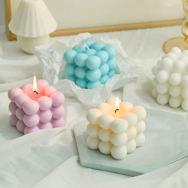 1PC Large Bubble Cube Candle