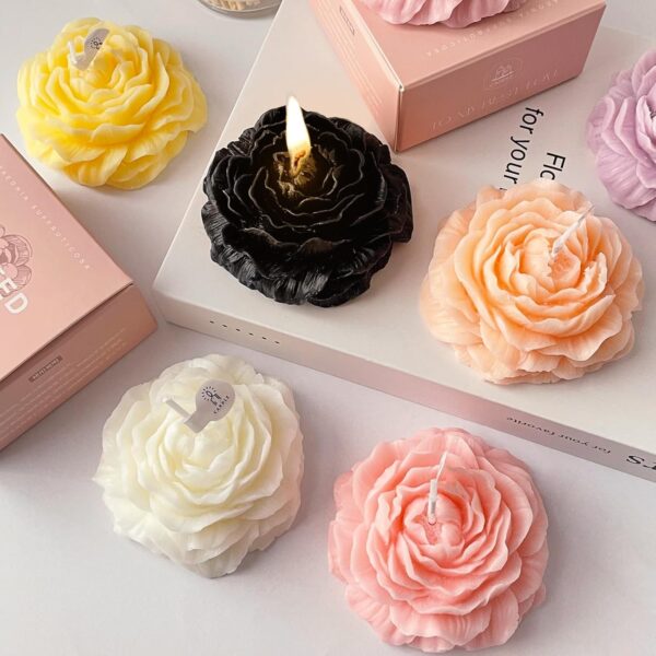 1Pc Peony Flower Candle