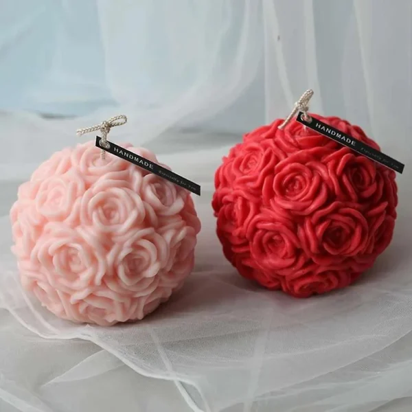 Big Rose Flower Candle