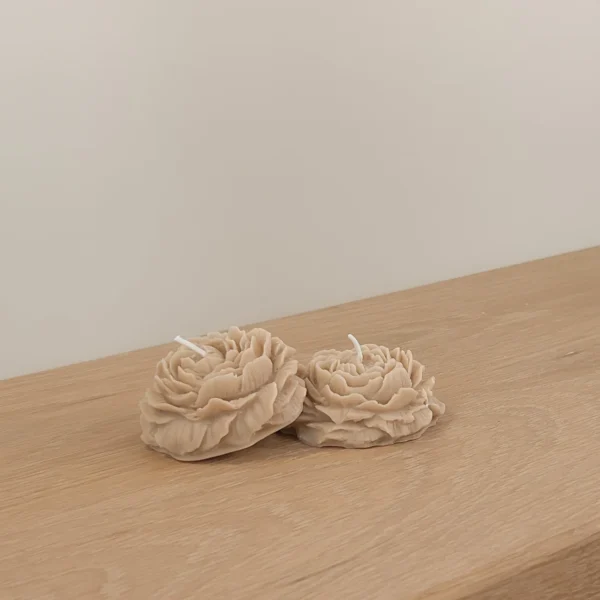 2-Pack Mini Peony Floating Candles