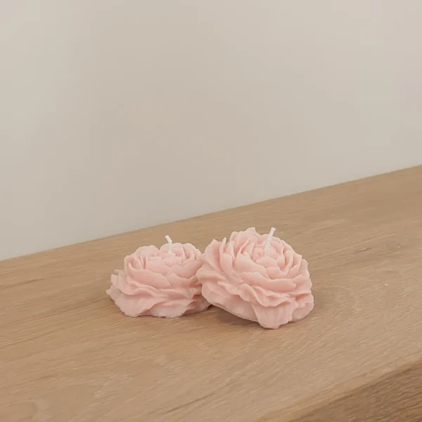 2-Pack Mini Peony Floating Candles
