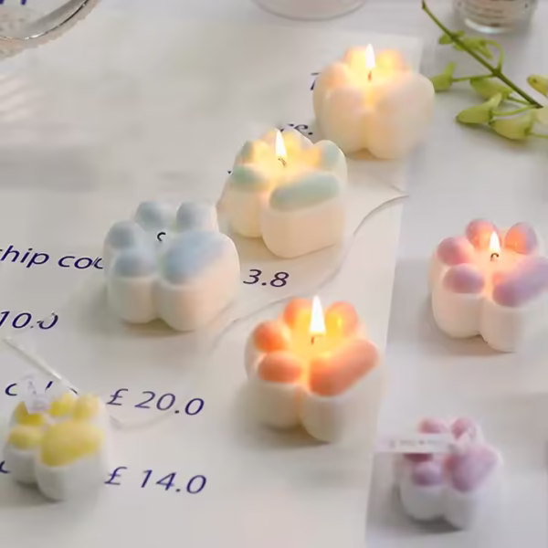 Dog Cat Paw Scented Candles