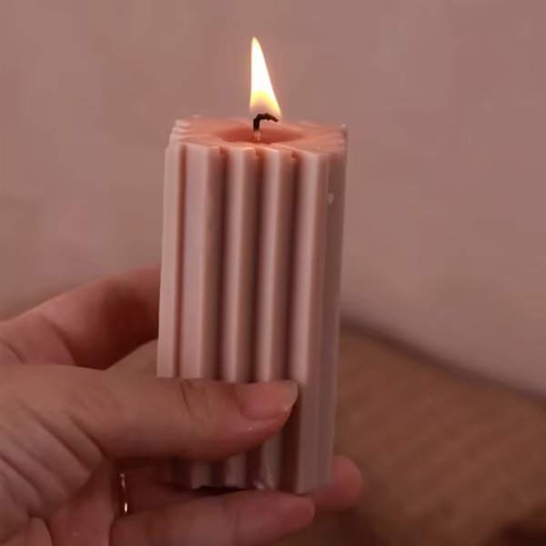 1PC Pillar Round Square Candle