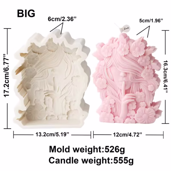 Flower European Women Candle