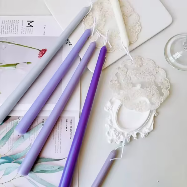 3Pack 25.5cm Long Dinner Candle