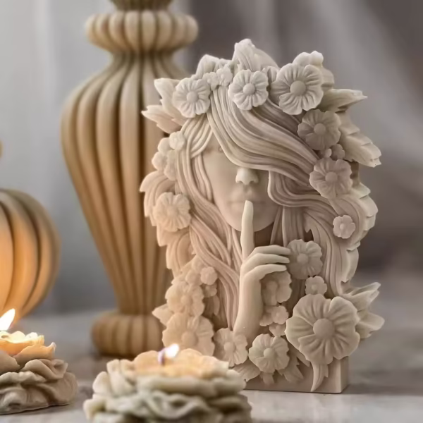 Flower European Women Candle