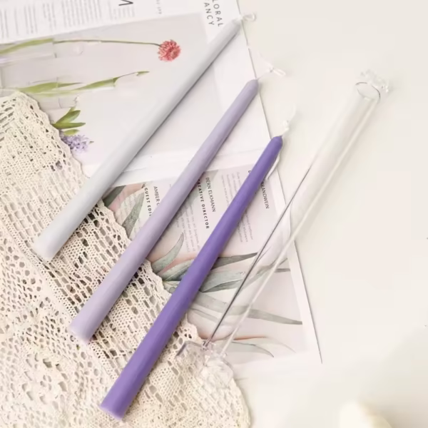 3Pack 25.5cm Long Dinner Candle