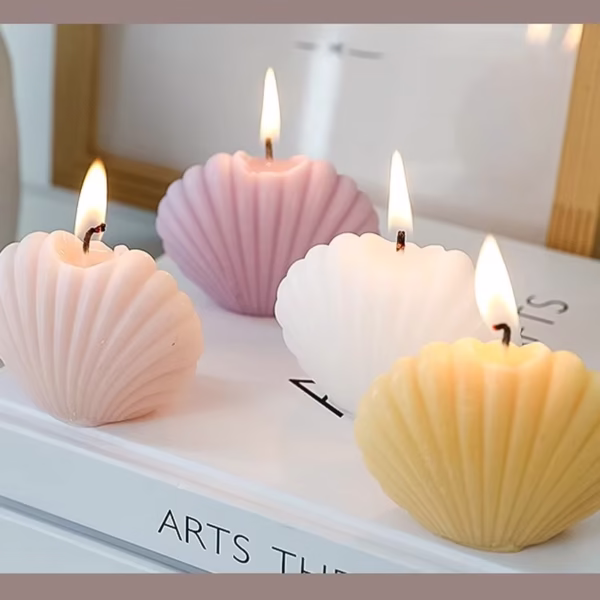 2PCs Seashells Mini Candles