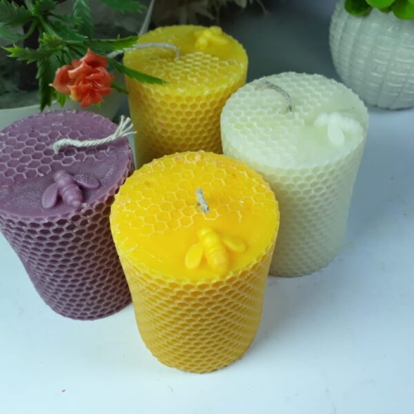 Honeycomb Pillar Scented Candle