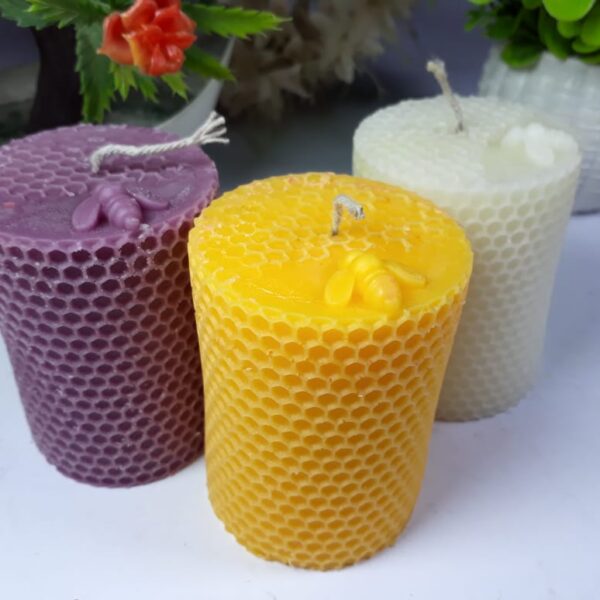 Honeycomb Pillar Scented Candle