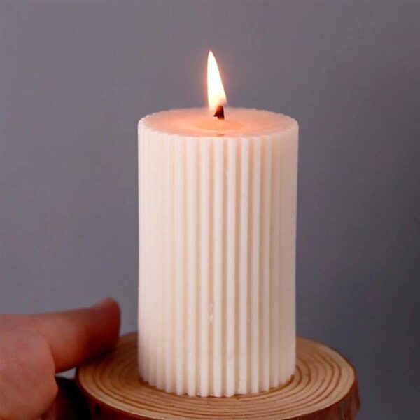 1PC Pillar Round Square Candle