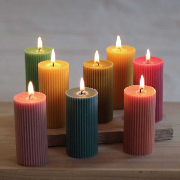 1PC Pillar Round Square Candle