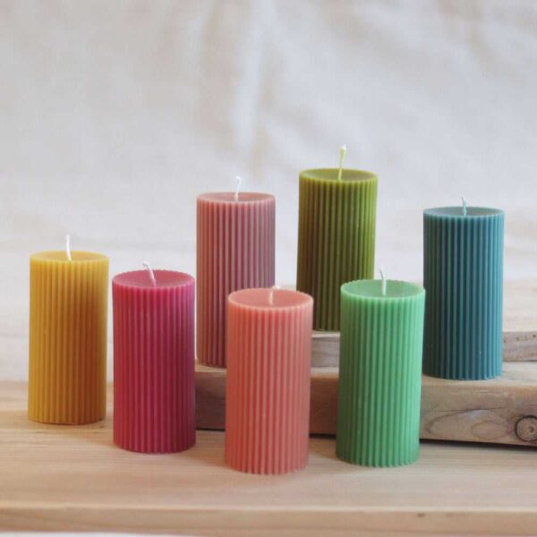 1PC Pillar Round Square Candle