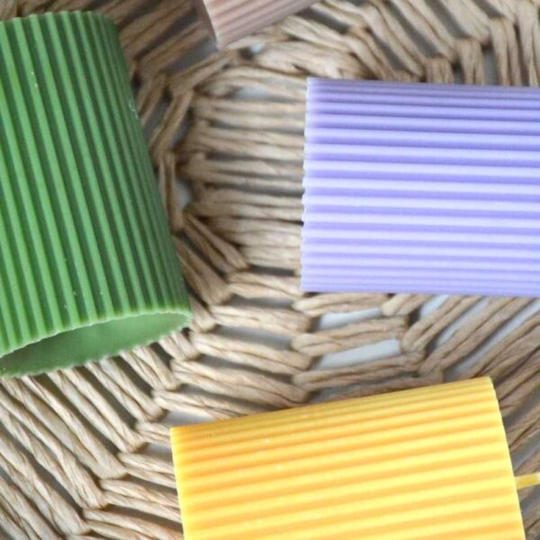 1PC Pillar Round Square Candle