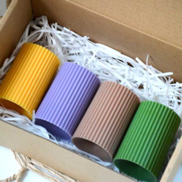 1PC Pillar Round Square Candle