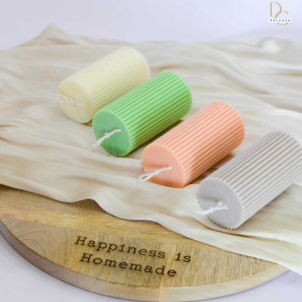 1PC Pillar Round Square Candle