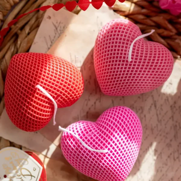 1Pc Big Heart Candle