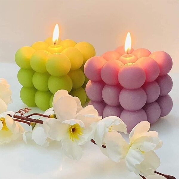 1PC Large Bubble Cube Candle