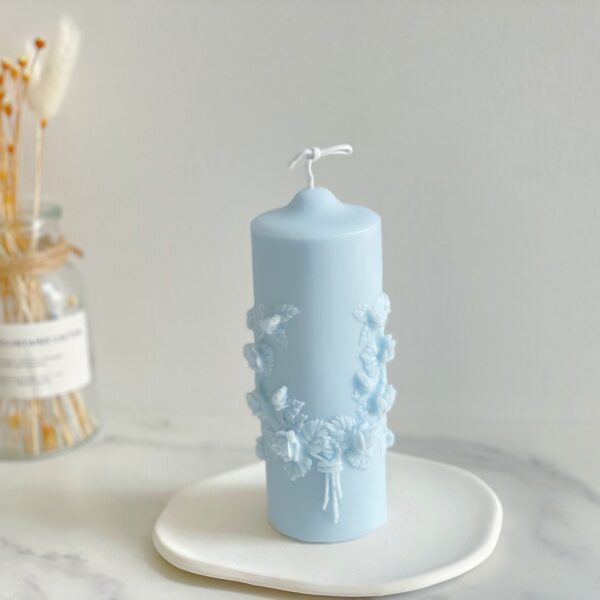 Rose Bouquet Pillar Scented Candles