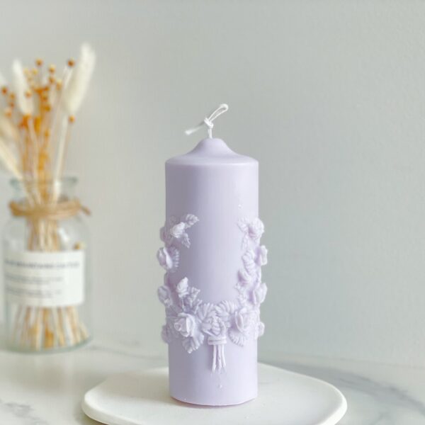 Rose Bouquet Pillar Scented Candles