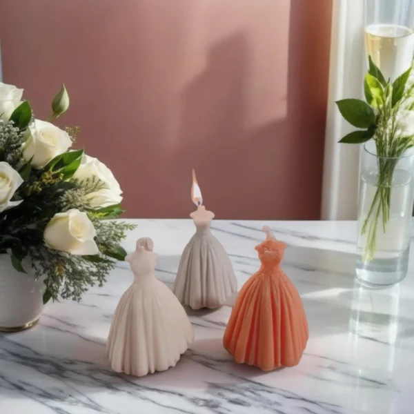 Bridal Dress Candles