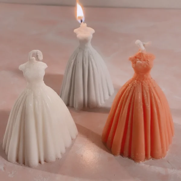 Bridal Dress Candles