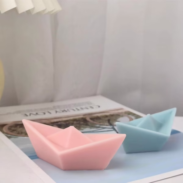 2Pcs Paper Boat Candles
