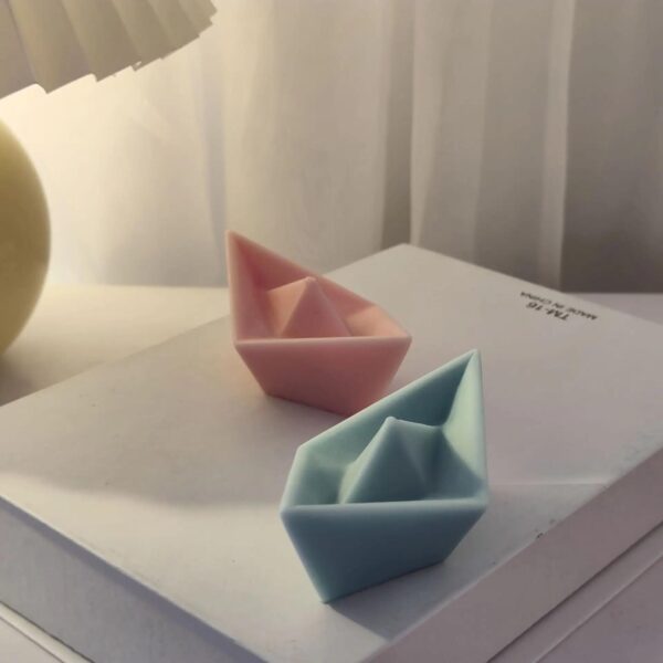2Pcs Paper Boat Candles