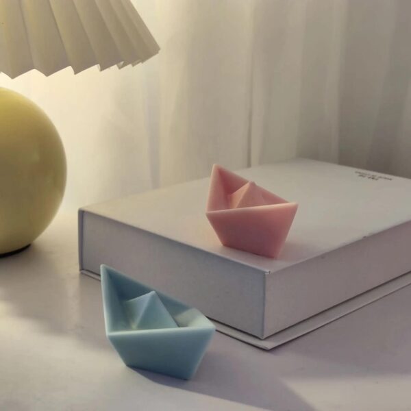 2Pcs Paper Boat Candles