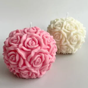 Big Rose Flower Candle