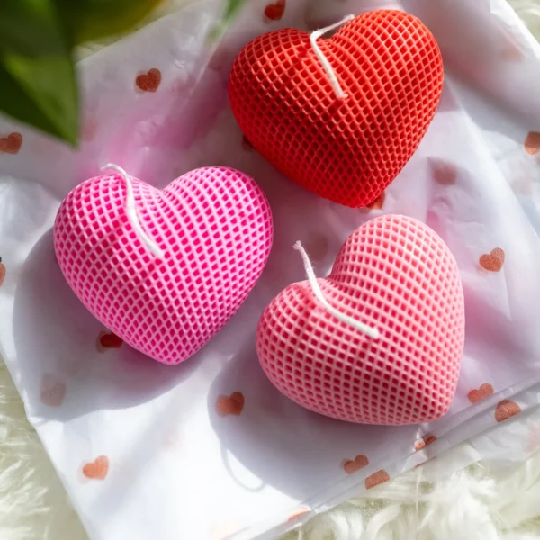 1Pc Big Heart Candle