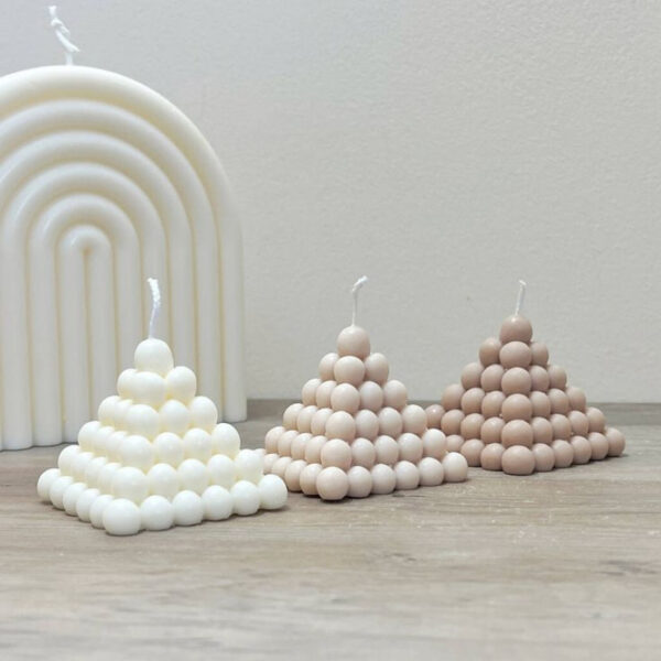 Mountain Pyramid Bubble Candles