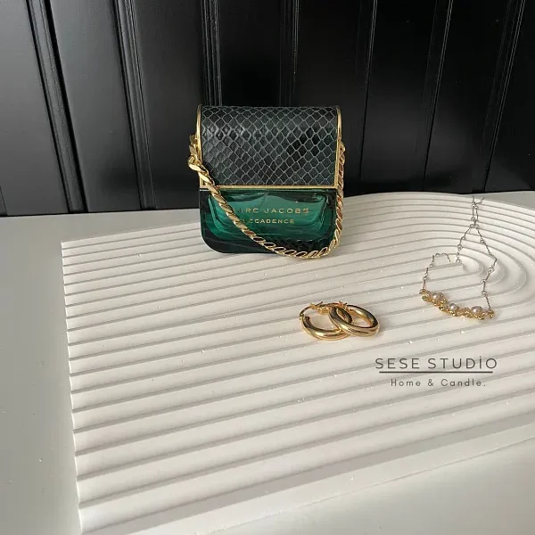 Large Striped U-Shaped Trays