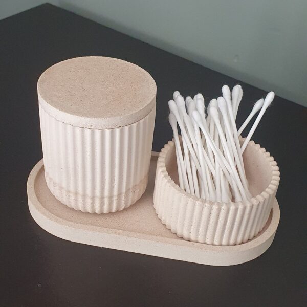 3Pcs Stripe Jar Tray