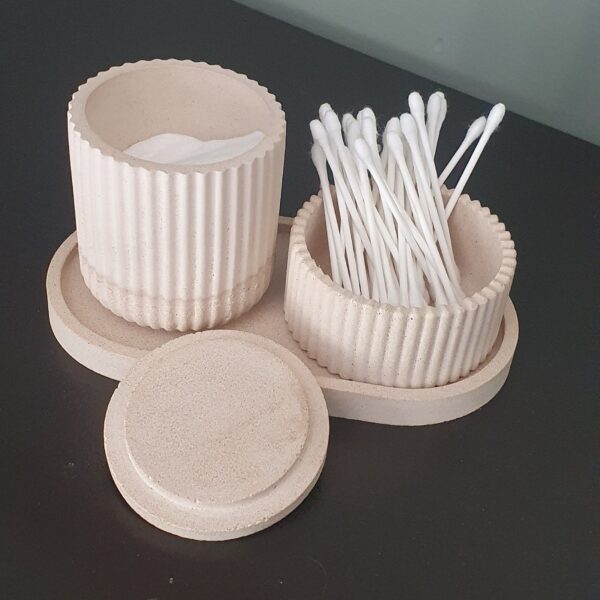 3Pcs Stripe Jar Tray