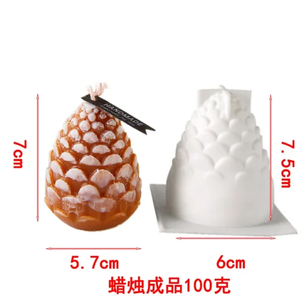 3D Pine Cone Candle