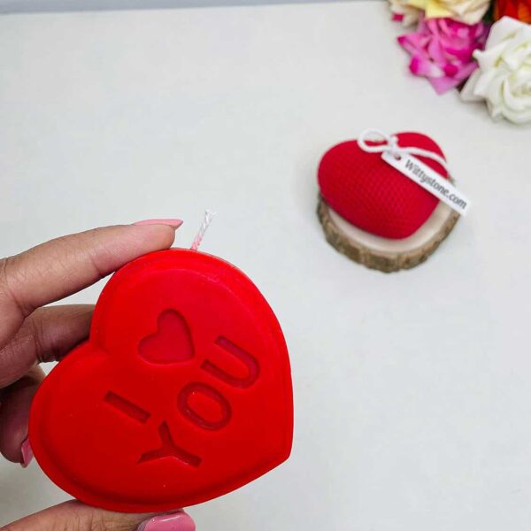 2Pack Heart Shaped Candles