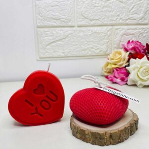 2Pack Heart Shaped Candles