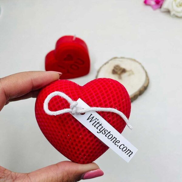 2Pack Heart Shaped Candles