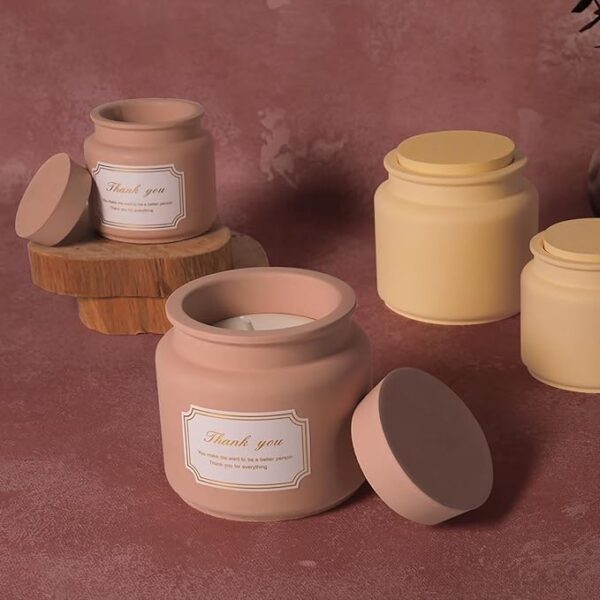 Round Honey Candle Jar