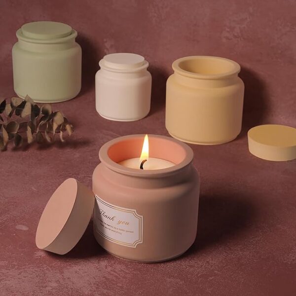 Round Honey Candle Jar