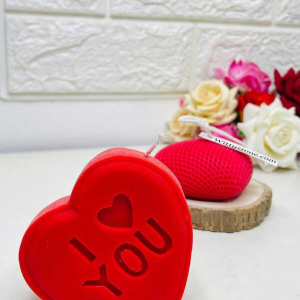 2Pack Heart Shaped Candles