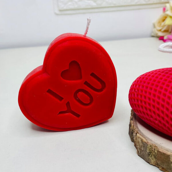 2Pack Heart Shaped Candles