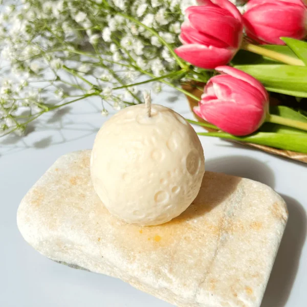 Full Moon Shaped Candle