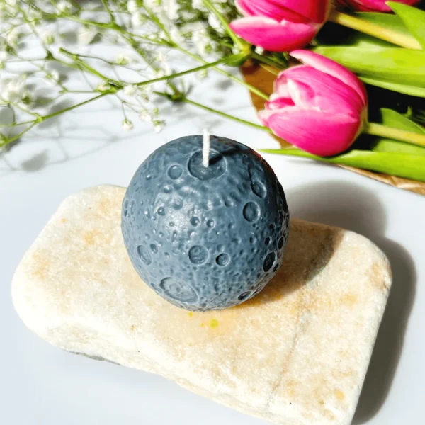 Full Moon Shaped Candle