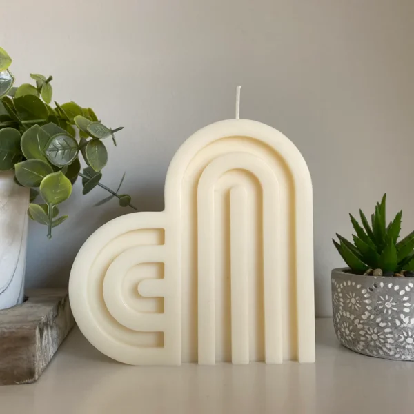 Big Secured Heart Candle