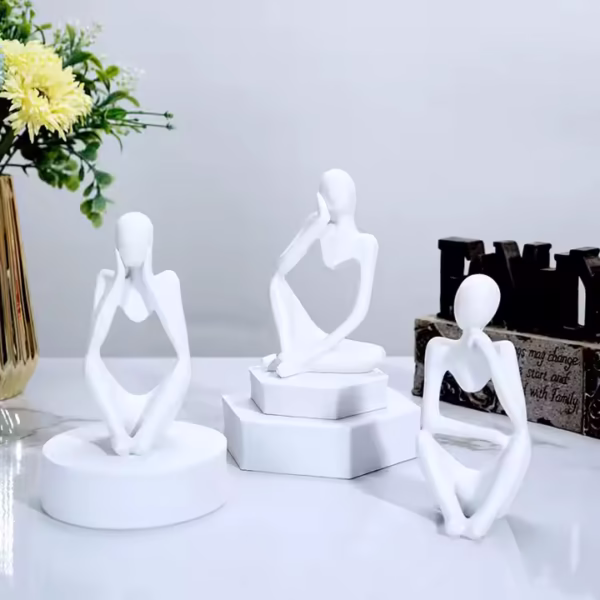 3Pcs Set Thinker Statue