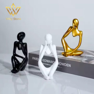 3Pcs Set Thinker Statue Office Modern Art Abstract Sculpture decor in Pakistan | Witty Stone | Witty Stone
